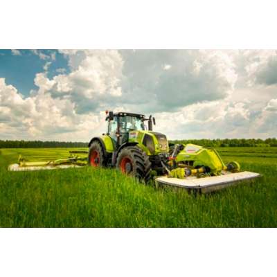 Claas Arion 640c прошел испытания с широкозахватной косилкой